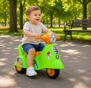 Motocicleta Pentru Copii Mini m&m Fara Pedale, Verde, 1.5 ani - Img 4
