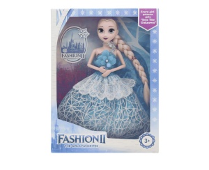 Papusa pentru Fetite Printesa Ghetii, Plastic, 30 cm, 3 ani+