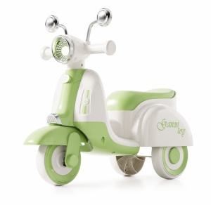 Scooter Verde pentru Copii cu 3 Roți, Far LED, Direcție 135° și Compartiment Depozitare – Ride-On pentru Copii 1-6 Ani