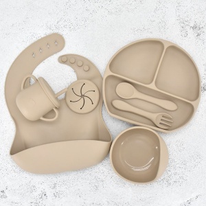 Set 6 Piese Diversificare, Silicon, Bej
