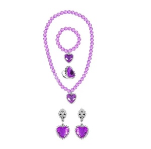 Set accesorii pentru Carnaval Printesa, 7 Piese, Mov - Img 2