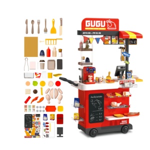 Set de joacă Pentru Copii Teppanyaki Grill – Food Truck , 83 piese, Rosu, 3ani+ - Img 2