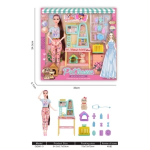 Set Papusa si Catelus, cu Accesorii, 30 cm, 3 ani+ - Img 2