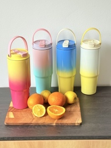 Termos Multicolor, Otel Inoxidabil, cu Pai si Maner, Model 1, 900 ml - Img 3