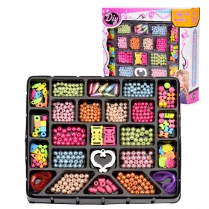 Trusa Pentru Realizat Accesorii/Bijuterii, Margele, 24 Piese, Multicolor, 4 ani+