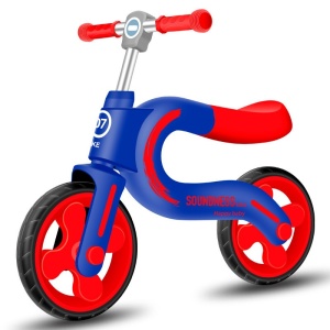 Bicicleta fara pedale pentru copii, Happy Baby, Albastru si Rosu, 2 ani+