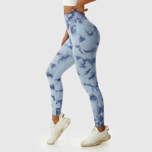 Colanti Sala WNY PRO Tie Dye, Fara Cusatura, Modelatori, Cu Talie Inalta, Bleu Si Albastru