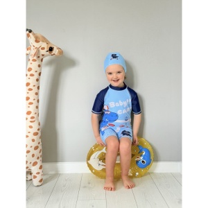 Costum de Baie Copii Intreg Dino Baby Car