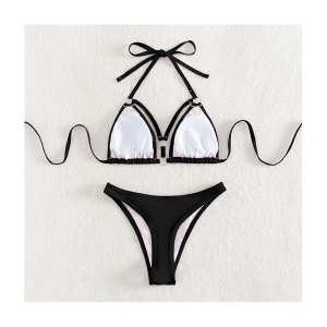 Costum de Baie, Doua Piese, Model Razilian, Elegant Black - Img 2