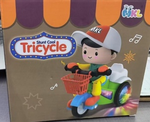 Jucarie Interactiva Baietelul cu Tricileta, Multifunctionala, cu Lumini si Muzica, Plastic, 12 luni+ - Img 2