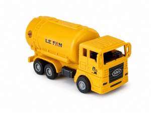 Jucarie Masinuta Cisterna pentru Baieti, Galben, 11 cm, Plastic