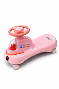 Masinuta Pentru Copii Little cu Functie de Trotineta Fara Pedale, Peach, 2 ani+ - Img 2