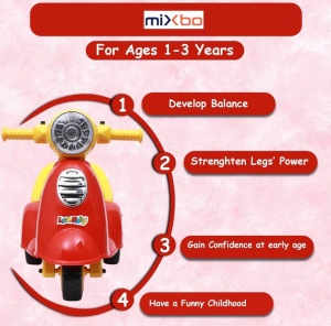 Motocicleta Pentru Copii Mini m&m Fara Pedale, Rosu, 1.5 ani - Img 8