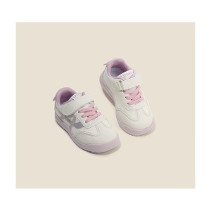 Pantofi Sport Pentru Copii – Sneakerși Mov/Alb cu Talpă Antiderapantă și Magic Tape - Img 2