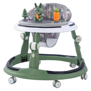 Premergător Verde Multifuncțional,6-24 Luni, cu Mâner Parental, Lumini LED 360°,cu Muzică și Jucării - Img 6