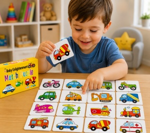 Puzzle din Carton, Model Vehicule, 32 piese, Varsta3+ - Img 3