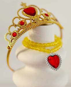Set accesorii pentru Carnaval Printesa, 7 Piese, Galben - Img 3