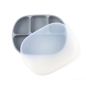 Set de Diversificare Bebe, Silicon, Senior Gray, 6 Piese, 6 luni+ - Img 2