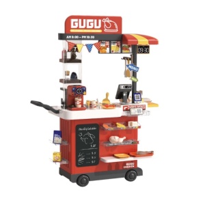 Set de joacă Pentru Copii Teppanyaki Grill – Food Truck , 83 piese, Rosu, 3ani+