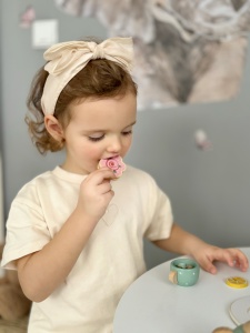Set Educativ Montessori din Lemn Ceainic, Lemn,15 Piese, 36 Luni+, Turquoise - Img 6
