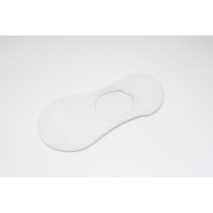 Sosete Scurte Model Talpici, cu Banda Silicon, Bumbac, Alb, 35-39 marime - Img 2