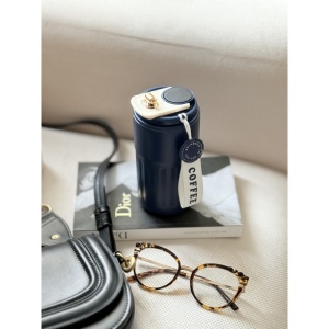 Termos Digital CoffeeMug, Display LED, Termometru inclus, Otel Inoxidabil Interior, Bleumarin, 450ml - Img 2
