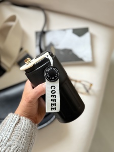 Termos Digital CoffeeMug, Display LED, Termometru inclus, Otel Inoxidabil Interior, Negru, 450ml - Img 3