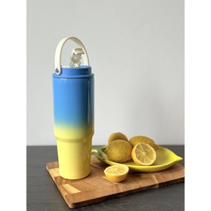 Termos Multicolor, Otel Inoxidabil, cu Pai si Maner, Model 5, 900 ml
