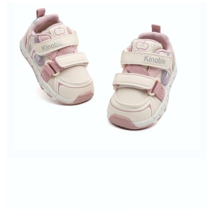 Adidași Copii pentru Primii Pași, Talpă Flexibilă, Design Ergonomic, Roz-Crem - Img 2