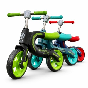 Bicicleta fara pedale pentru copii, Happy Baby, Verde si Negru, 2 ani+ - Img 2