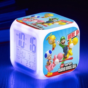 Ceas Cubic pentru Camera Copilului, Multiple Functii, Lumini, Model 12 - Img 2