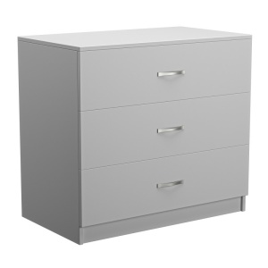 Comoda Dreamer cu 3 Sertare, Alb, 90 L x 82 H x 52.5 l cm