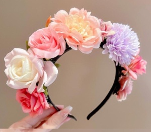 Cordeluta pentru Par Model Floral - M4