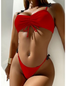 Costum de Baie Dama Doua Piese Red on Fire