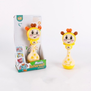 Jucarie Interactiva pentru Copii, cu Sunete si Lumini, Model Girafa, Plastic, 12 luni+
