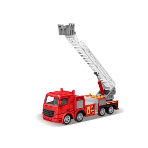 Jucarie Masina Pompieri, Model 1, Rosu, Metal,16 cm