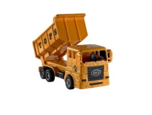 Jucarie Masinuta Basculanta pentru Baieti, Galben, 11 cm, Plastic
