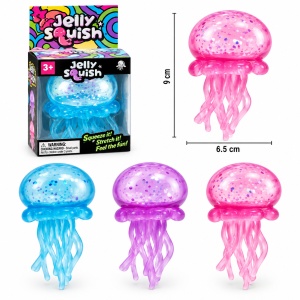 Jucărie Squishy Jellyfish, Model Meduză cu Tentacule, Culori Aleatorii, 3 Ani+