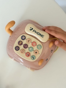 Jucarie Telefon Multifunctionala, cu Sunete, Plastic, Roz, 12 luni+ - Img 2