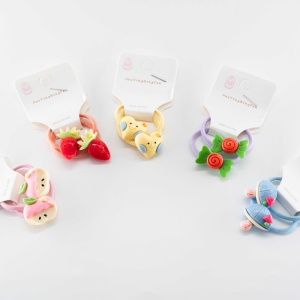 Set 2 Elastice de Par, cu Accesorii, Plastic, Diverse Culori - Img 2