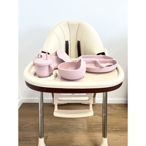 Set 6 Piese Diversificare, Silicon, Roz Pudrat - Img 2