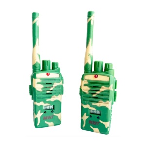 Set două Stații Walkie-Talkie Copii, Model Camuflaj Militar Green, Jucărie Interactivă, 3ani+ - Img 2