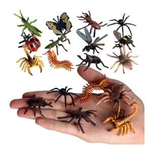 Set Figurine Insecte, 12 Piese, Plastic, 5 cm, Multicolor - Img 2