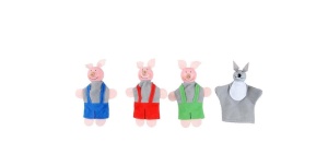 Set Papusi Pentru Degete, Marionete, Personaje Poveste, 6 Piese, Material Textil - Img 3