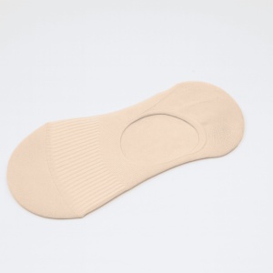Sosete Scurte Model Talpici, cu Banda Silicon, Bumbac, Nude, 35-39 marime - Img 2