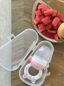 Suzeta pig pentru fructe si legume, Roz - Img 3