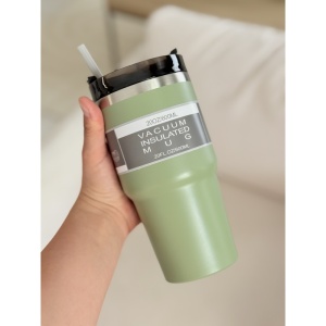 Termos Adulti, Otel Inoxidabil, cu Pai, Verde , 600 ml