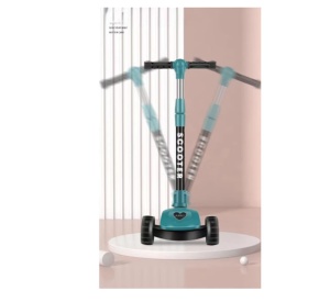 Trotineta Copii Scooter Pliabila 3 - 8 Ani, Ghidon Reglabi, Autoechilibrare, Verde - Img 4