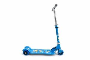 Trotineta Pliabila pentru Copii, Metal, Ghidon Reglabil, Albastru, 2 ani +