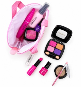 Trusa Make-up Pentru Domnisoare, cu Poseta, 12 Piese, Multicolor, 6 ani+